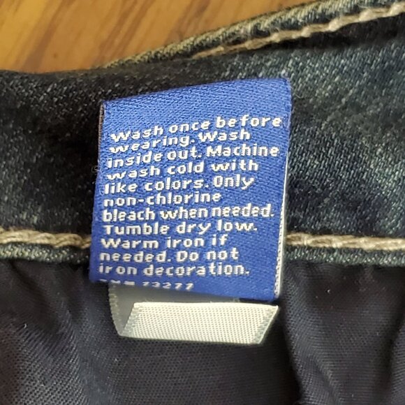 APT 9 Womens 18WS Bootcut Jeans Blue Denim With Embellished Back Pockets - Picture 4 of 12